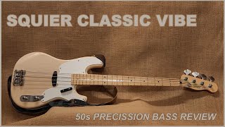 Video thumbnail for Squier Classic Vibe 50s Precision Bass Review by Rockout Videography