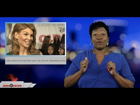 Lori Loughlin pleads not guilty in college admissions scam (ASL - 4.15.19)
