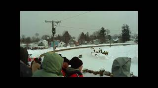 preview picture of video 'Boonville Snowfest Ice Racing 2011'