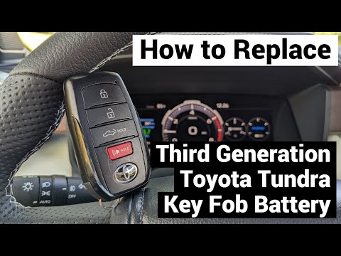 How to Replace Toyota Tundra Key Fob Battery | 3rd Generation
