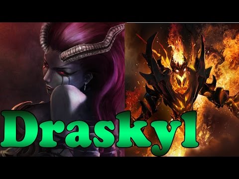 Dota 2 - Draskyl Plays Queen of Pain And Shadow Fiend - Pub Match Gameplay!
