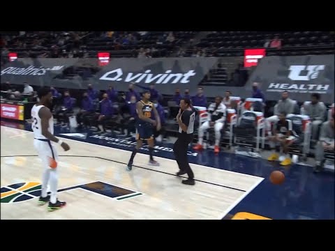 Jordan Clarkson PUSHES Referee, Gets T'd Up - Suns vs Jazz | December 31, 2020-21 NBA Season