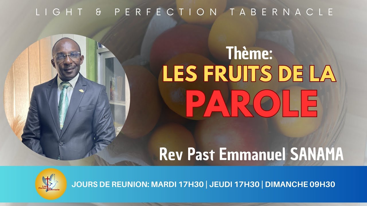 RÉUNION DU 26 MARS 2026 - REV PAST EMMANUEL SANAMA