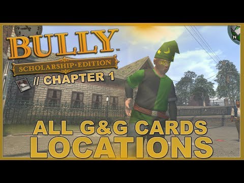 Bully: Scholarship Edition: ALL G&G CARDS LOCATIONS! // Chapter 1