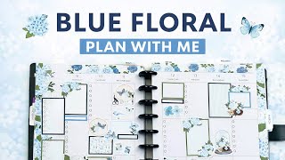Plan With Me | Blue Floral Catch All Planner Spread | March 9–15 | Live Love Posh