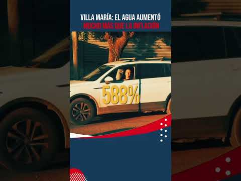 Villa María: el agua aumentó mucho más que la inflación