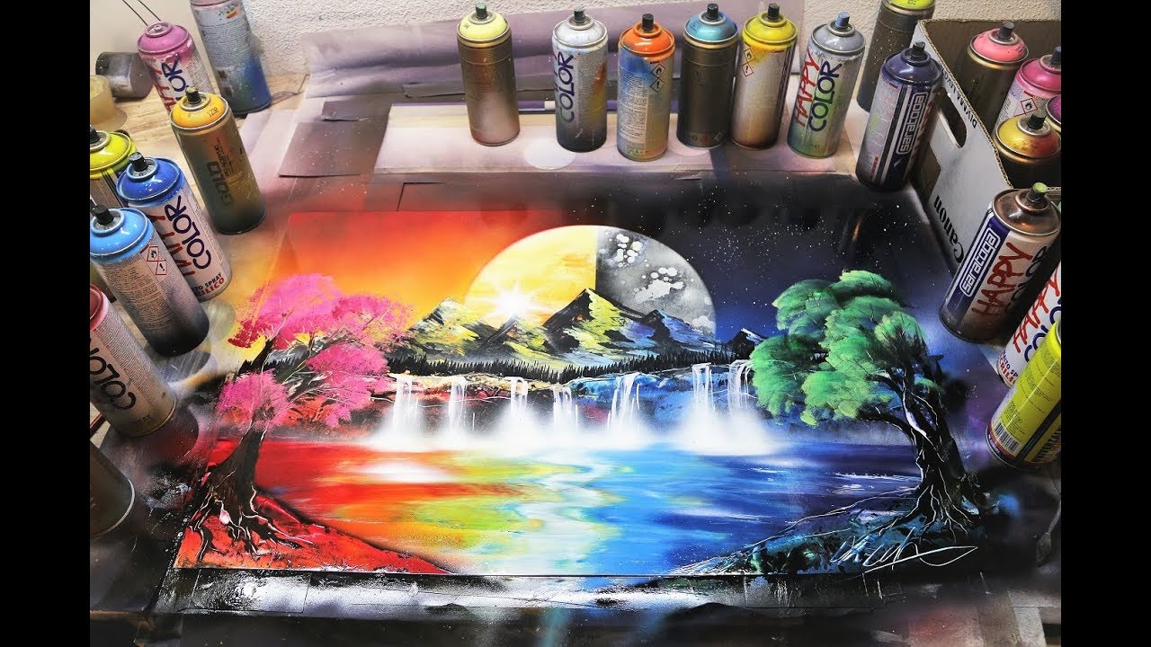 Spray Painting Art by Skech Art
