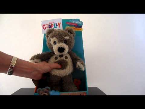 Little charley bear with fun sounds talking soft plush toy