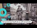 Gigantische muurschildering van as uit de Amazone