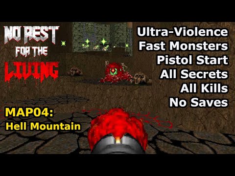Doom II: No Rest for the Living - MAP04: Hell Mountain (Fast Ultra-Violence 100%)
