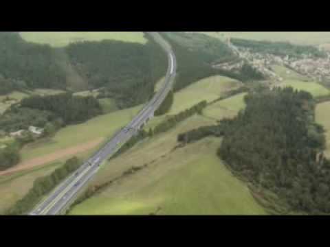 Visualization of highway D1 Jánovce - Jablonov (Slovakia)