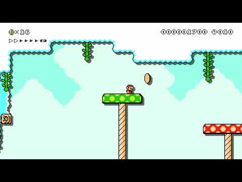 Sky-High Crossing (20s) by Checky - Super Mario Maker 2 - No Commentary 1bz