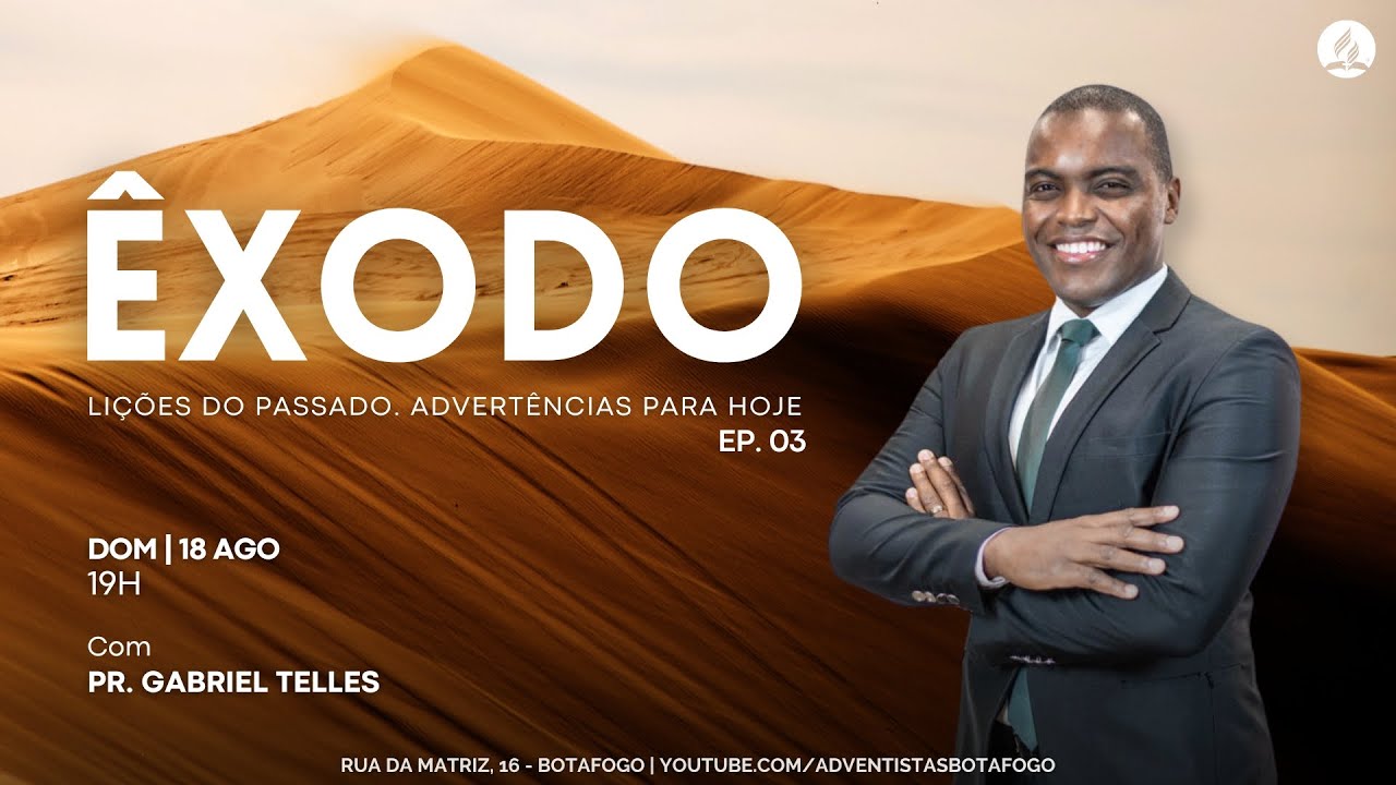 CULTO AO VIVO | SÉRIE ÊXODO - EP. 3 | Pr. Gabriel Telles | 18/8/2024