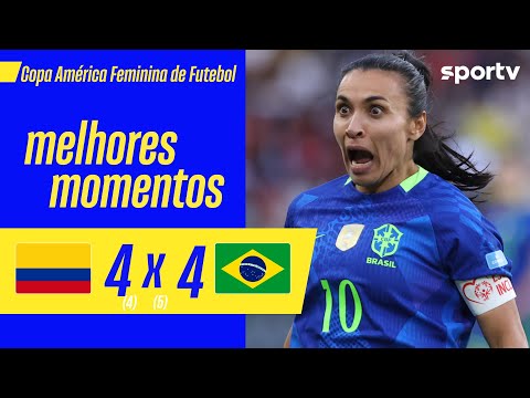 Gols e lances de Colômbia x Brasil