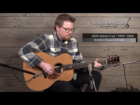 Santa Cruz OM Grand 1934 2020 - Brazilian/ Cedar image 10