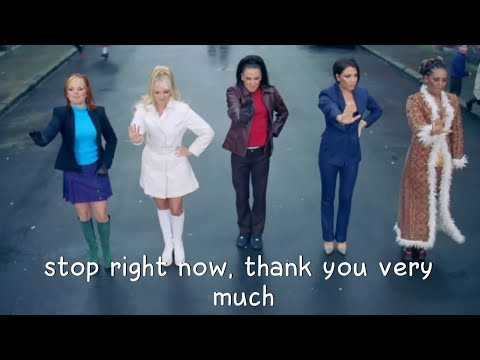 Spice Girls - Stop (HD Alternate Video and Lyrics)
