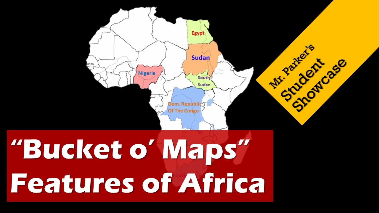 Political and Physical Maps of Africa - Bucket O Maps