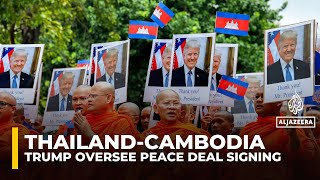 Scepticism on Thai-Cambodia border as leaders sign peace deal at ASEAN summit