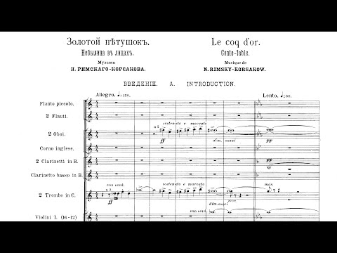 [Score] Rimsky-Korsakov - Overture to "Le Coq d'Or" (The Golden Cockerel, 1907)