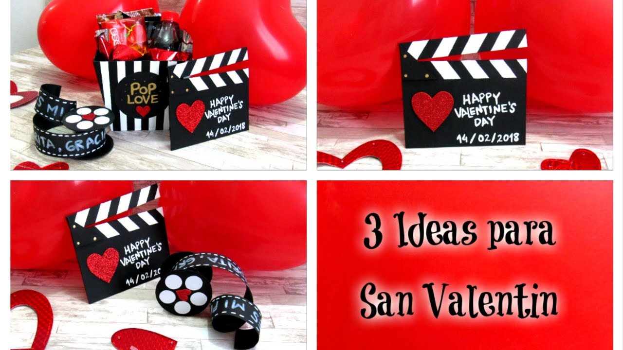3 Ideas para San Valentin || Kit de cine regalo para novio o mejor amiga