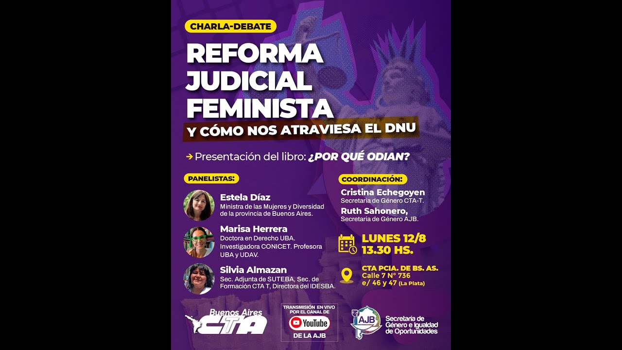 CHARLA DEBATE - REFORMA JUDICIAL FEMINISTA