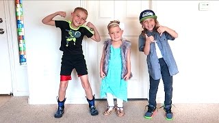 👔👗KIDS CLOTHES SWAP CHALLENGE! 👨🏼👩🏻👦🏽👧🏽👦🏽👶🏼 Siblings swap clothes!