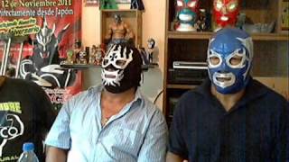 LUCHA LIBRE A PANTALLA entrevista a: Blue Fish y Caronte pt. 2 de 2.