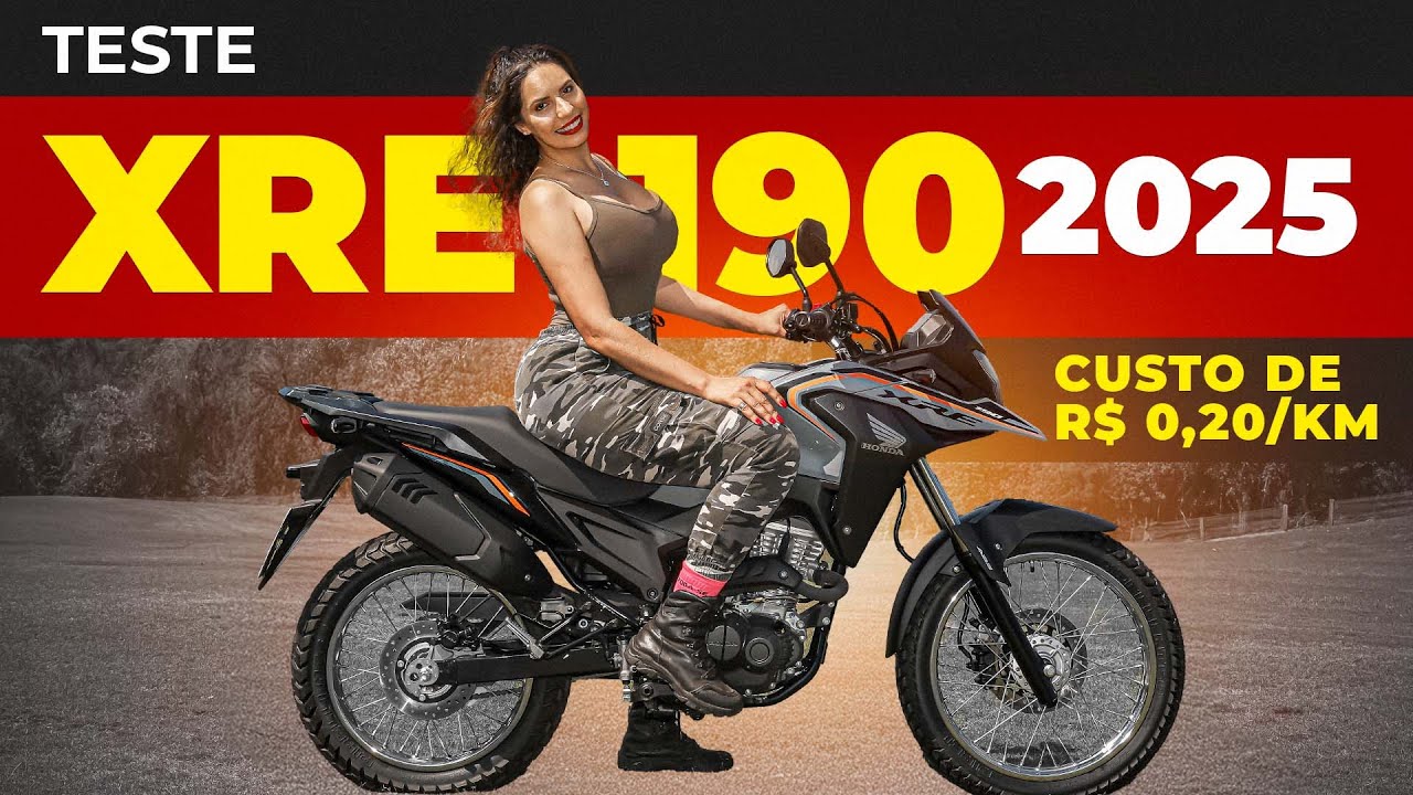 TESTE NOVA XRE 190 2025 *MELHOR VÍDEO* NOVO DESIGN, NOVO PAINEL, CORES E PREÇO HONDA XRE190 ABS