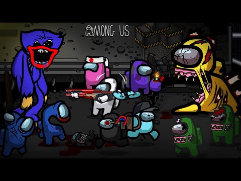 Among Us Zombie Ep 73 Huggy Wuggy & Fights - Animation