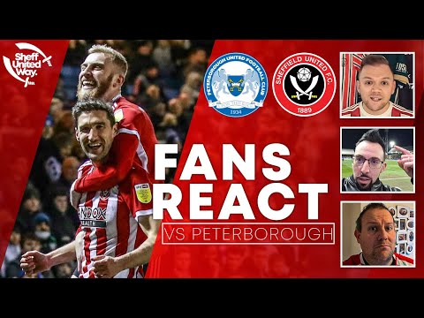 BLADES FANS REACT TO PETERBOROUGH AWAY WIN | Peterborough 0-2 Sheffield United