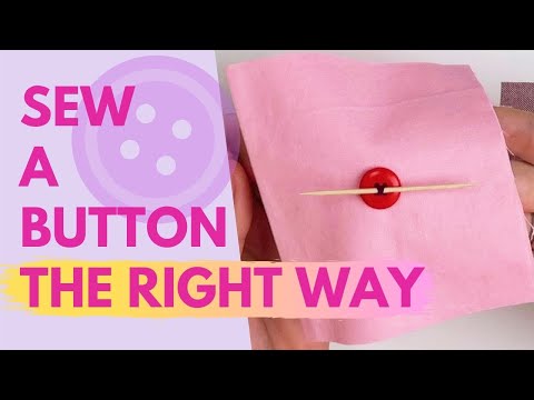 How To: SEW A BUTTON | Hand Sewing Tutorial for Beginners