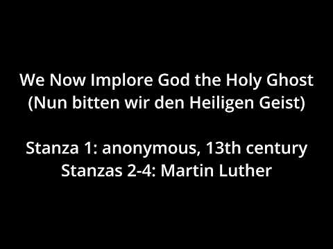 We Now Implore God the Holy Ghost Piano Performance Video