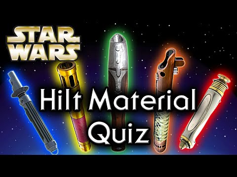 Find out YOUR Lightsaber Hilt MATERIAL! - Star Wars Quiz Video