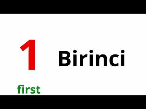 Ordinal Numbers in Turkish