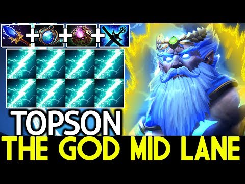 TOPSON [Zeus] The God Mid Lane Hard Counter Tinker WTF Plays 7.22 Dota 2