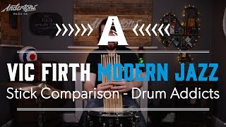 Video thumbnail for Vic Firth Modern Jazz Collection drumstick comparison - Drum Addicts by Andertons Music Co