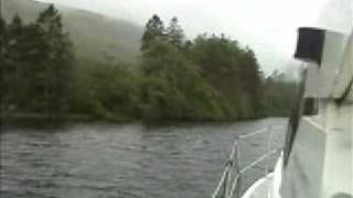 preview picture of video 'Sailing (Motoring) on Loch Oich, Scotland. Part of the Caledonian Canal'