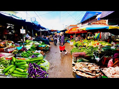 Amazing Hidden Place! Cambodian Countryside STREET FOOD 2025 - Compilation Food Market Tour