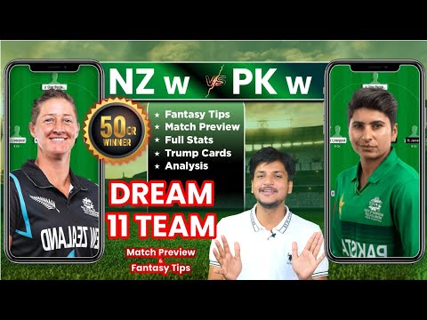 NZ w vs PK w Dream11 Team Today Prediction, PK w vs NZ w Dream11: Fantasy Tips, Stats and Analysis