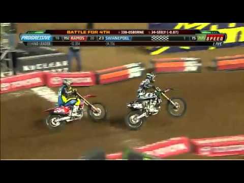 2012 AMA supercross Phenoix Az. Main Events (2 of 3)