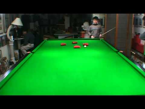 Dongdong's snooker homework on stun shots training for pink to pink(34pcs),2011' age12