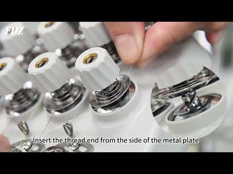 FDZ-Embroidery Machine #7 12-Needle Embroidery Machine Threading Tutorial