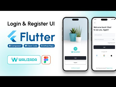 📱 Flutter Login & Registration UI | Clean Code, Reusable Components & Figma Design