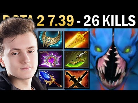 Nightstalker Gameplay Miracle with 26 Kills and Brooch - Dota 7.39