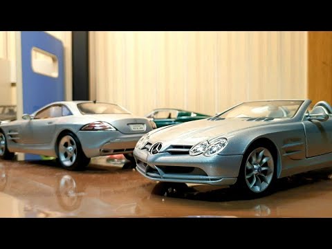 [1/18] Ep.07 EXCLUSIVE Maisto Mercedes Benz Vision SLR Coupe and Roadster (feat. SLR Production Car)