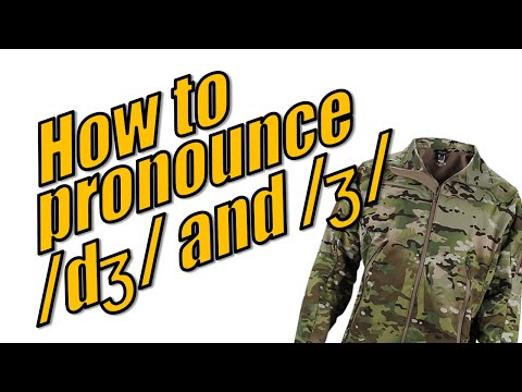 How to pronounce /dʒ/ and /ʒ/