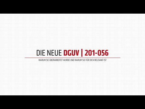 Thomas erklärt, warum die neue DGUV 201-056 so wichtig ist.