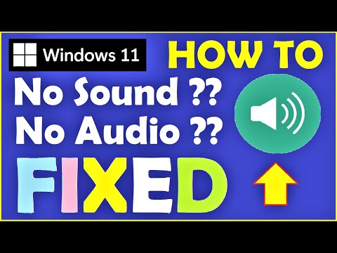 How to Fix No Sound Problem in Windows 11 [ Easy ] No Sound in Windows 11 ??