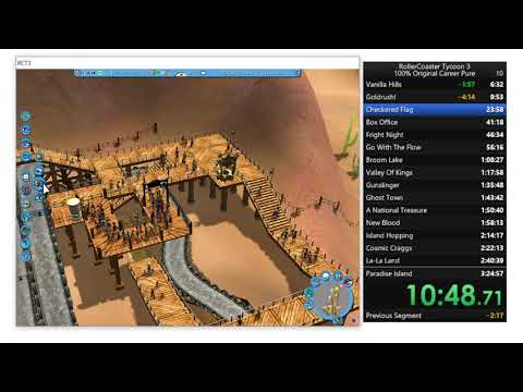 RollerCoaster Tycoon 3 Speedrun - Original Career Pure 3:01:51 [Former WR]