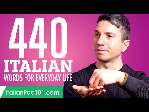 440 Italian Words for Everyday Life - Basic Vocabulary #22